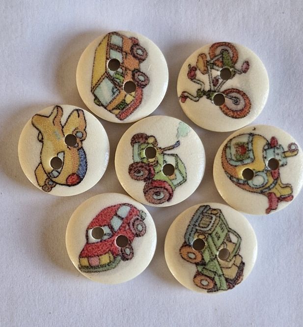 Hovedbilde Assorterte barneknapper 15 mm