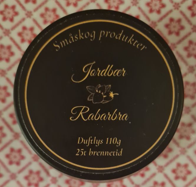 Hovedbilde Duftlys Jordbær Rabarbra