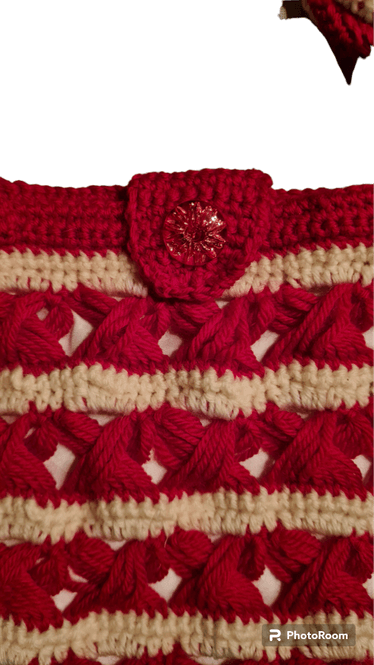 Hovedbilde HÅNDARBEIDSVESKE Rød/Hvit