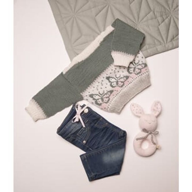 Hovedbilde Katalog 1802-4 Sommerfugl genser